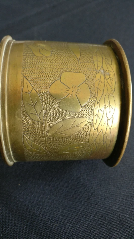 Superbe boite tabatière de poilu ww1 tranchée trench art - Photo 3/4