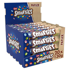 Smarties Schokolade Riesenrolle 130g, 20er Pack