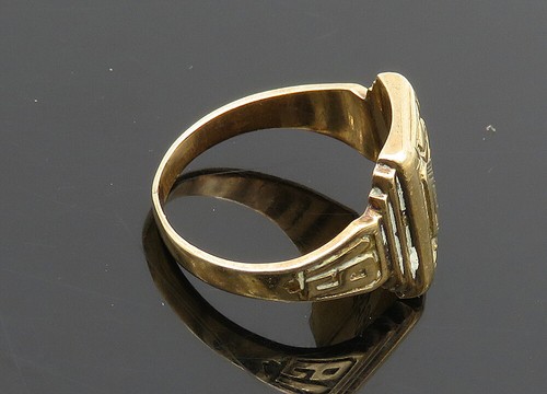 10K GOLD Vintage Shiny Antique 1932 WR High School Class Ring Sz 6.5 GR048 - Picture 3 of 6