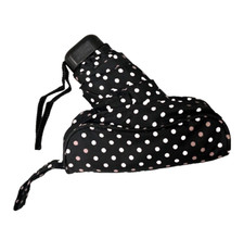 Ladies Compact Flat Polka Dot Manual Umbrella