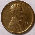1921 Lincoln Wheat Cent Extremely Fine XF Coin, Cleaning #7970