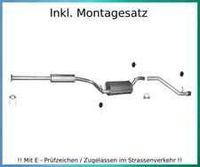 Auspuffanlage für Mazda 3 I (BK) 1.4, 1.6 62/77KW Bj.03-08 Auspuff Montagesatz