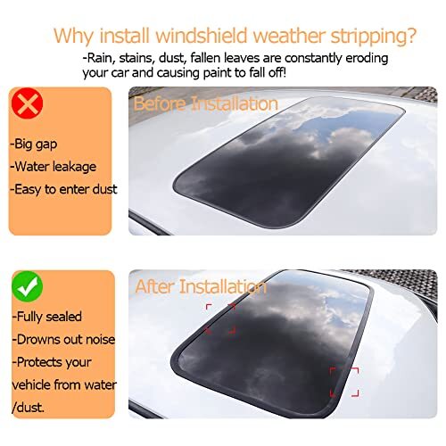 Windshield Gasket Glass Rubber Seal for Car Windshield Small Truck and