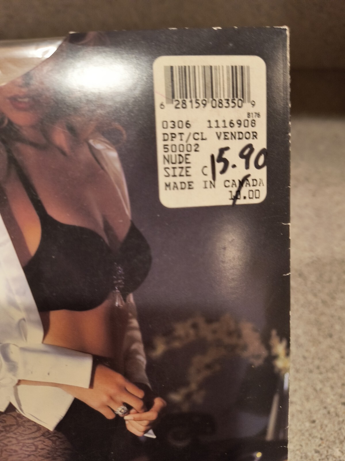 Lace Control Top sheer Pantyhose Sz C, Nude NEW, ClassiquesEntier 