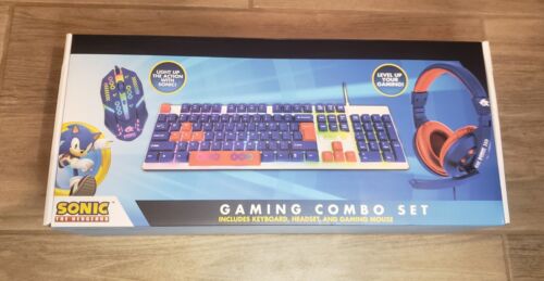 BRAND NEW! Sonic The Hedgehog Gaming Combo Set With Keyboard, Headset, & Mouse - Picture 1 of 2