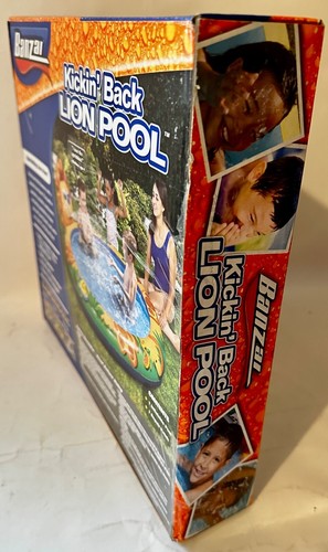 Banzai Kickin' Back LION Inflatable Pool With Built In Sprinkler - 63" Diameter - Picture 3 of 7