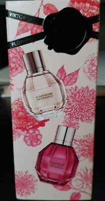 Viktor & Rolf FlowerBomb Mini Perfume Gift Set ~ .24 oz each.