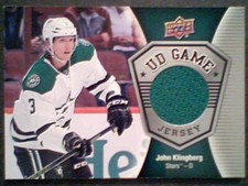 JOHN KLINGBERG  AUTHENTIC DALLAS STARS PIECE OF A GAME-USED JERSEY SP