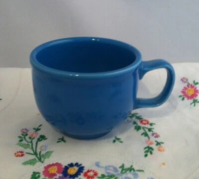 Fiestaware Peacock Jumbo Mug Fiesta 18 oz Retired Blue Soup Mug