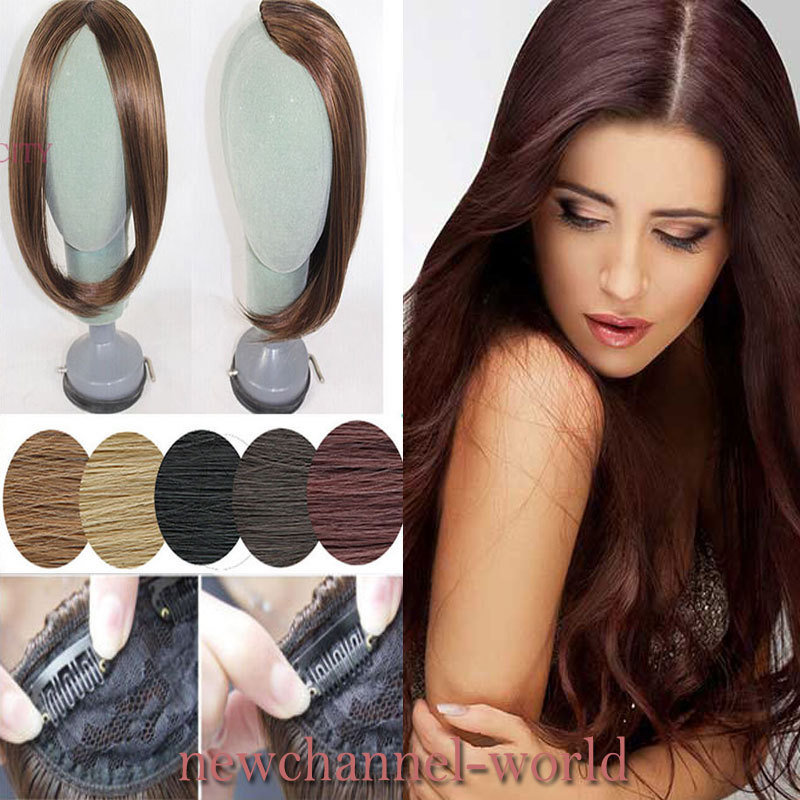 US Side bangs Clip on Front Bang Fringe clip in Hair Extensions as