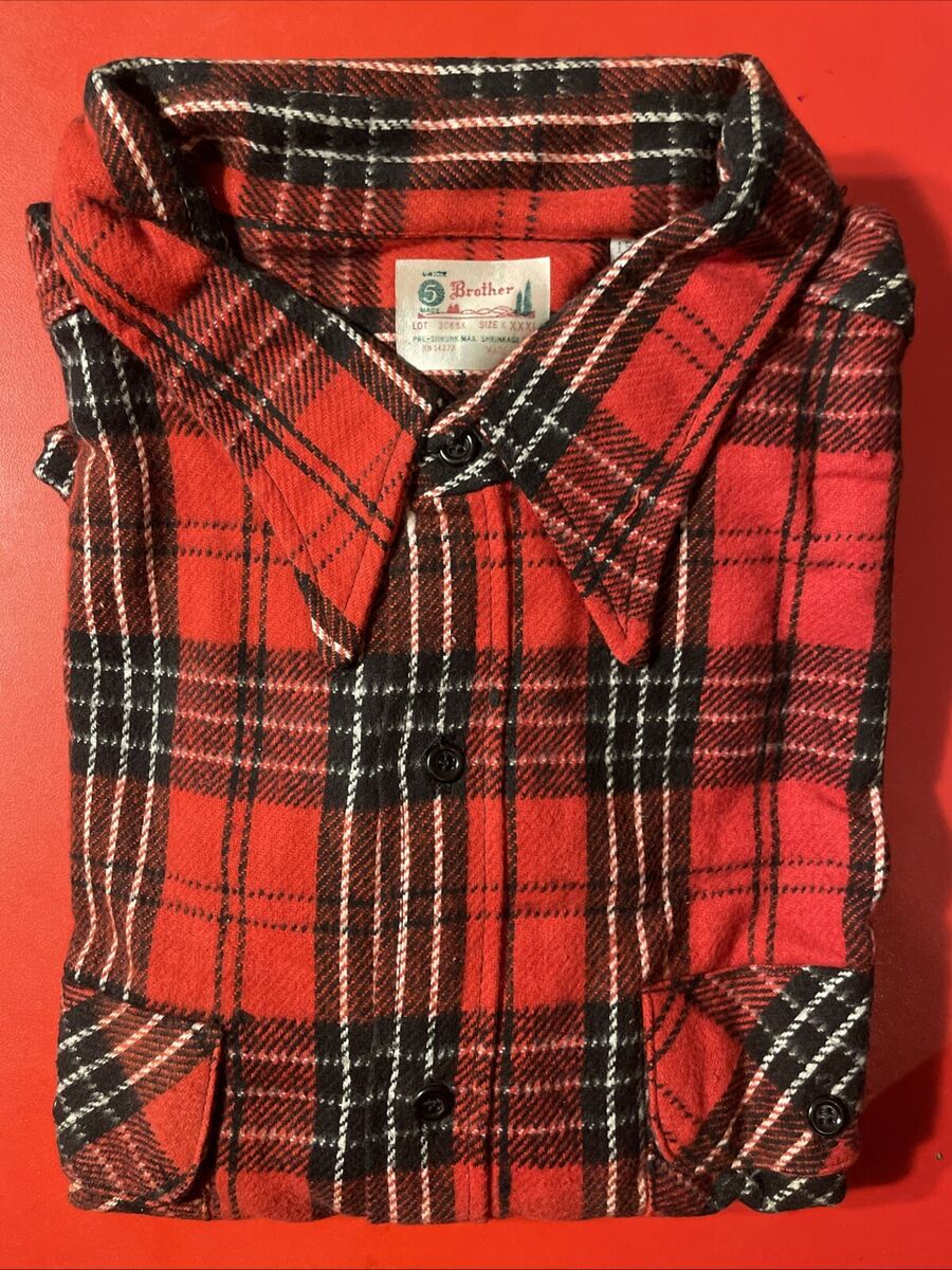 Vintage 60s NOS NWOT Five Brother USA Union Made Flannel Vintage 60s NOS NWOT Five Brother USA Union Made Flannel
