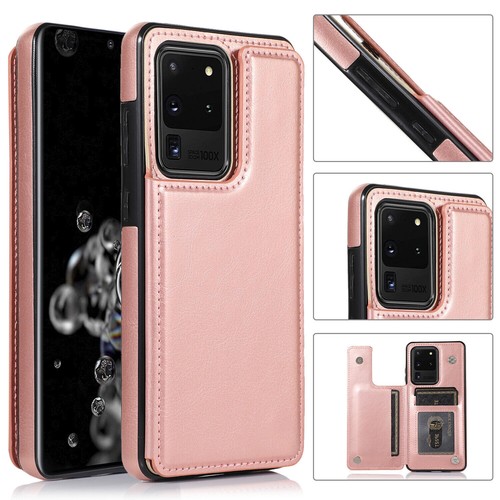 Magnetic Card Wallet Leather Phone Case for Samsung S20 S21 S22 S23 S24 Ultra - Picture 4 of 16