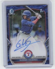 2023 Bowman Chrome Gleider Figuereo CPA-GF Blue Lunar Crater Refractor Auto /150