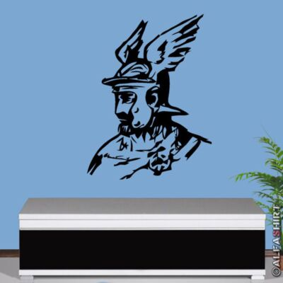 Cheruskerfürst Arminius Hermanns Denkmal Germane Wandtattoo 45x60cm #6664