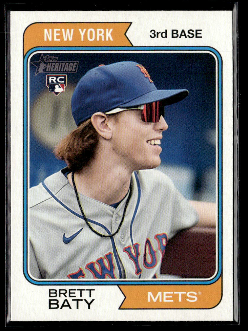 2023 Topps Heritage #265 Brett Baty RC