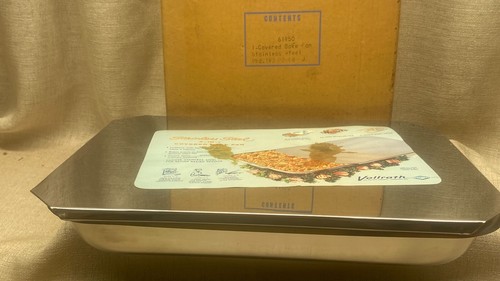 Vintage Vollrath Bake and Roast Covered Pan Stainless Steel,16”x 11” x2" NEW - Picture 12 of 12