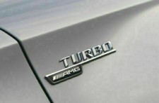 New 1 Set 3d Turbo A.m.g Side Fender Badge Marker Emblem Decoration Sport Black New 1 Set 3d Turbo A.m.g Side Fender Badge Marker Emblem Decoration Sport Black