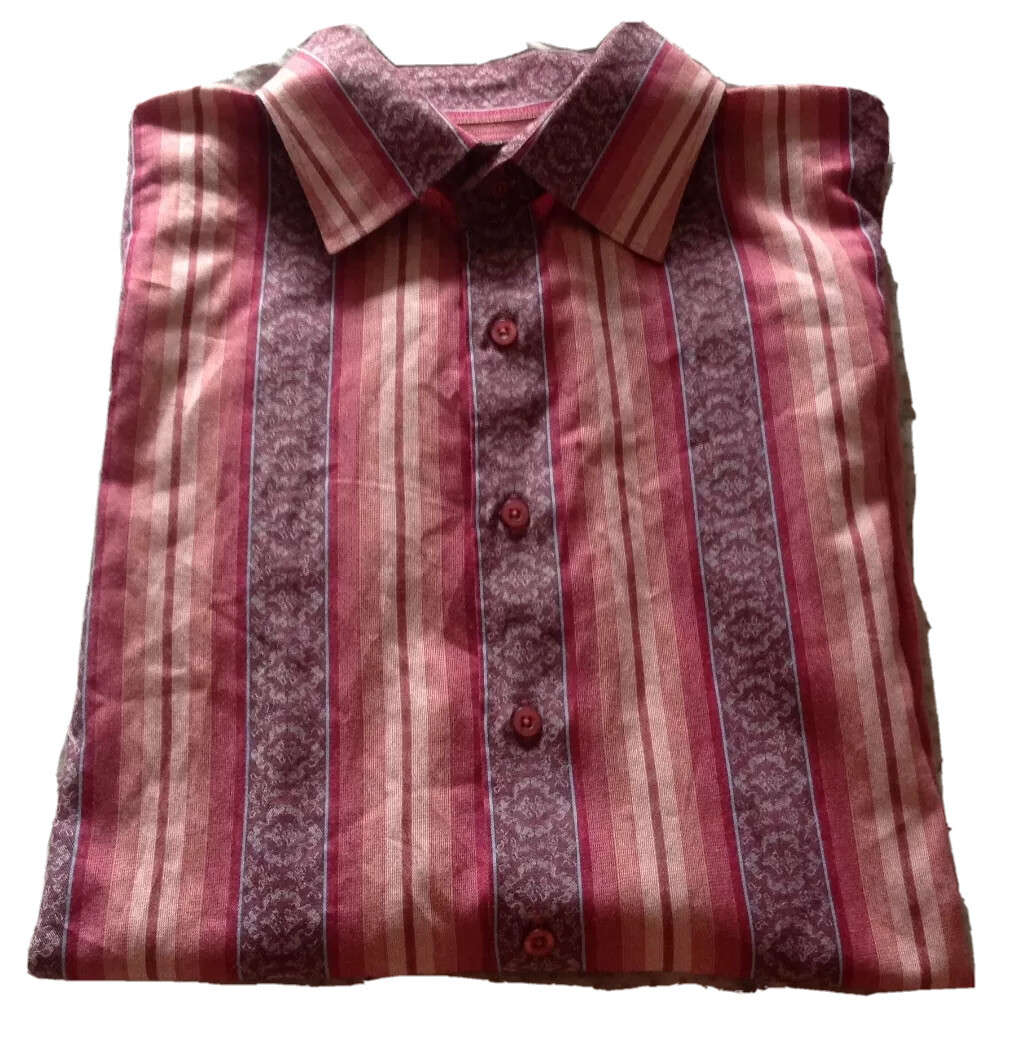 Men's Emanuel Ungaro long sleeve shirt, multi color button down