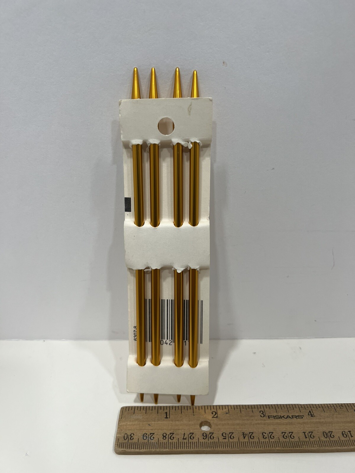 Vintage Boye Knitting Needles Size 8 Double Point Aluminum 7" Set of 4