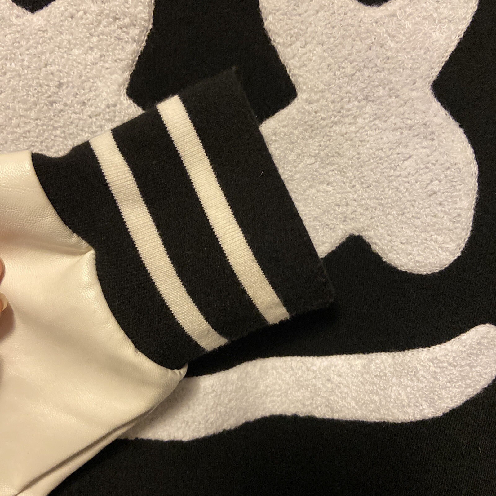 DJ Marshmello Youth Teen Letterman Jacket Black White… Gem