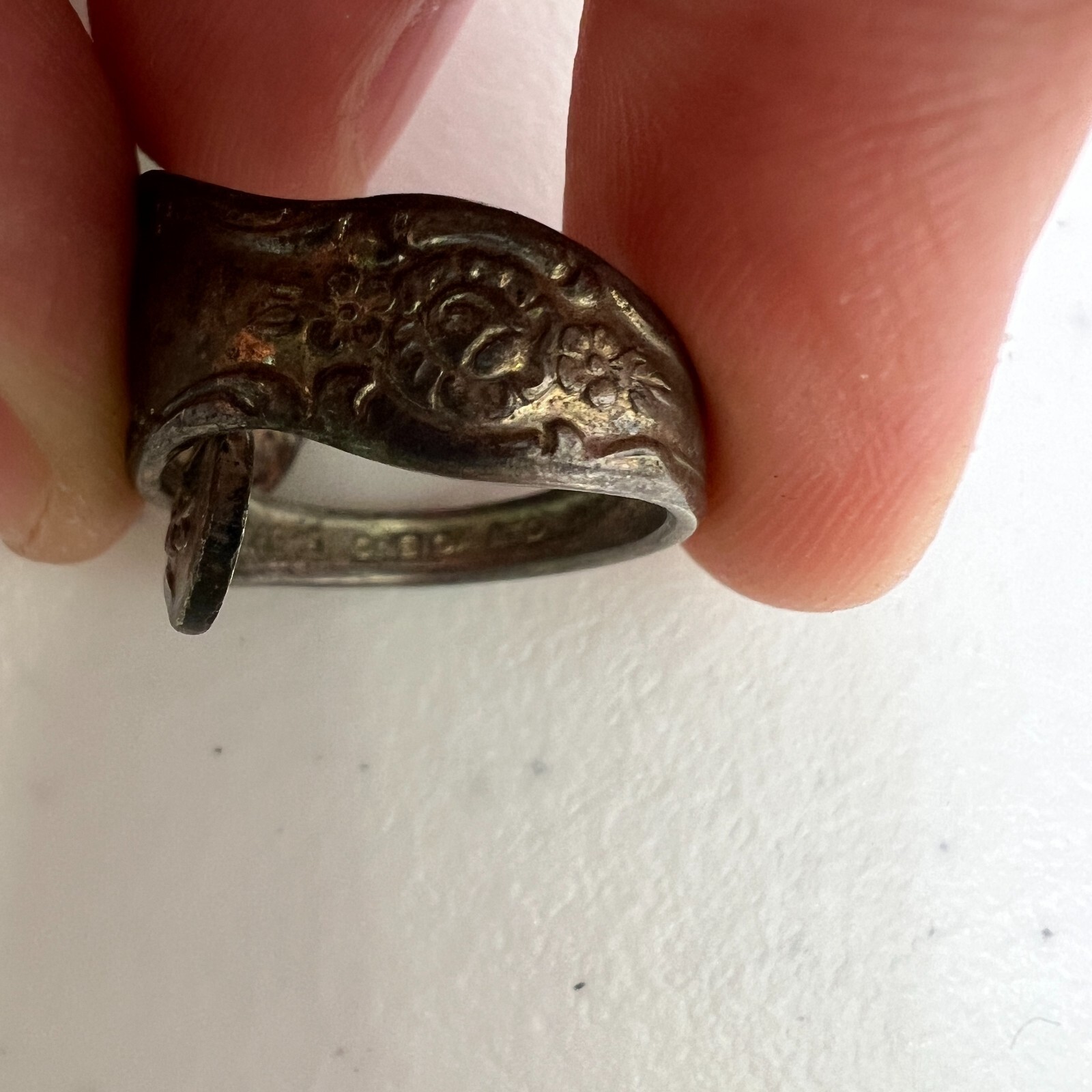 Spoon Ring Wrap Silverware Silver Tone Oneida 4.5… - image 8