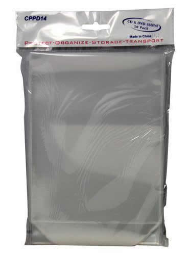250x Clear DVD Plastic Sleeves High Quality Fit Disc and Paper Insert w/ Flap - Picture 1 of 4