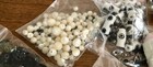 1 lb 7 Vintage Lot Loose Beads - Glass, Faux Pearls, MOP, Wood, Shell, Plastic + — photo 6