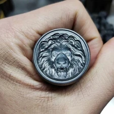 3D Lion Pattern Design Steel Metal Stamp Jewelry Embossing Punch Tool Press