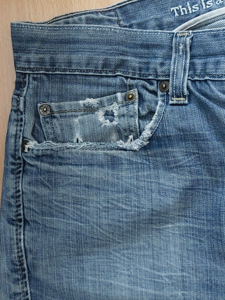 LEVI'S Men's 511 Blue Skinny Zip Fly Jeans Size W36/L30 Ripped eBay