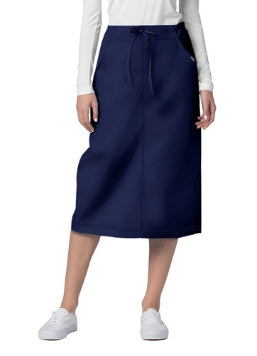 Adar Women Medical Nurse Uniform Mid Calf Length Drawstring 2 Pocket Scrub Skirt - Picture 26 of 60