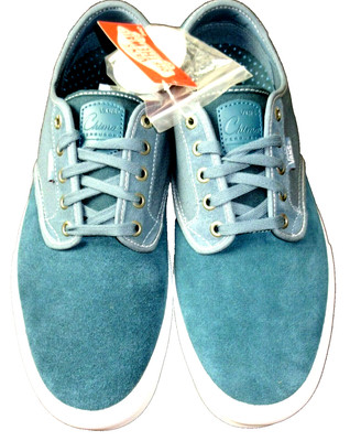 Vans Men's Chima Ferguson Pro Mirage Blue White Suede Canvas shoes Size 7.5 NIB