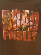 BRAD PAISLEY Bonfires & Amplifiers Tour 2007 Concert T-Shirt Medium