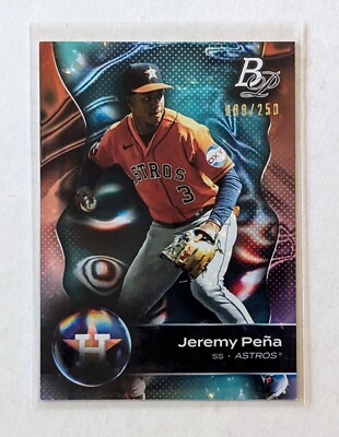 2023 Bowman Platinum Jeremy Peña Aqua Ice Foil /250 #23 Houston Astros