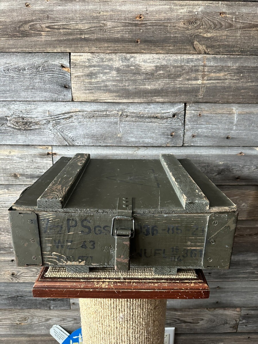 Vintage Army Crate Military Wood Ammo Crate | eBay