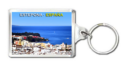 Estepona Spain Keyring, Souvenir Keychain