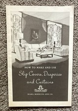 1948 Sears, Roebuck & Co. How To Make And Use Slip Covers&hellip; Catalog VINTAGE