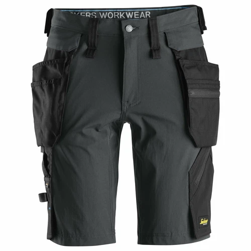 Snickers 6108 Steel Grey/Black (5804) Litework Shorts+ Detachable Holsters