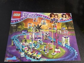 - LEGO Friends Amusement Park 41130 Roller Coaster Swings Rides Gate Emma Andrea