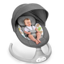 Baby Swing for Infants with 5 Natural Sway Speeds, Portable Bt Music Bouncer wit