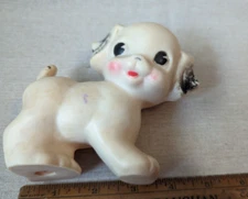 Vintage Sun Rubber Co Ruth Newton Swivel Head Squeaky Dog Puppy Toy 6" Works 