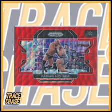 2022 Panini Prizm WWE Fabian Aichner Ruby Wave Parallel #3