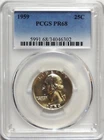 1959  WASHINGTON QUARTER  PCGS PR68