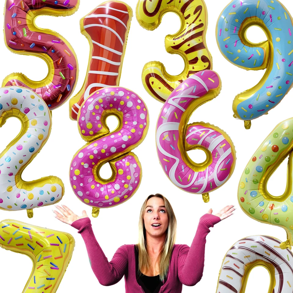 FOLIENBALLONS + BALLONGAS + LUFTBALLONS - 1-99 Geburtstag Party Deko Set Helium - Bild 2 von 4