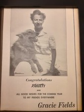 Gracie Fields Rare Original Promo Poster Ad Framed!
