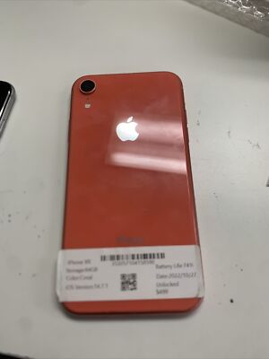 Apple iPhone XR - 64GB - Coral (Unlocked) A1984 (CDMA + GSM) | eBay