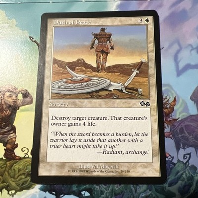 Path of Peace Magic the Gathering MTG Urza's Saga 29/350 NM LP
