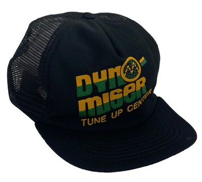 Dyno Miser Tune Up Center Vintage Trucker Hat Mesh Snapback Auto Muscle Cars