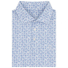 Rhoback Back Tees Performance Polo Mens Golf Shirt Stretch Fit