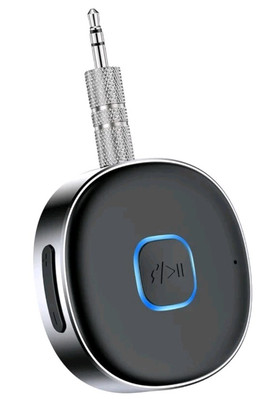 Bluetooth Aux Receiver, Portable 3.5mm Aux Car Adapter 16H Battery Life