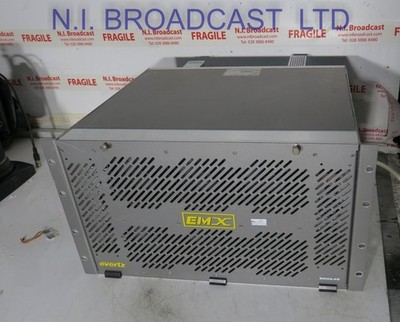 Evertz EMX6 frame with 2x PSU, 2x frame controllers 3067vip10g-j2k-hw  IP32ch mu